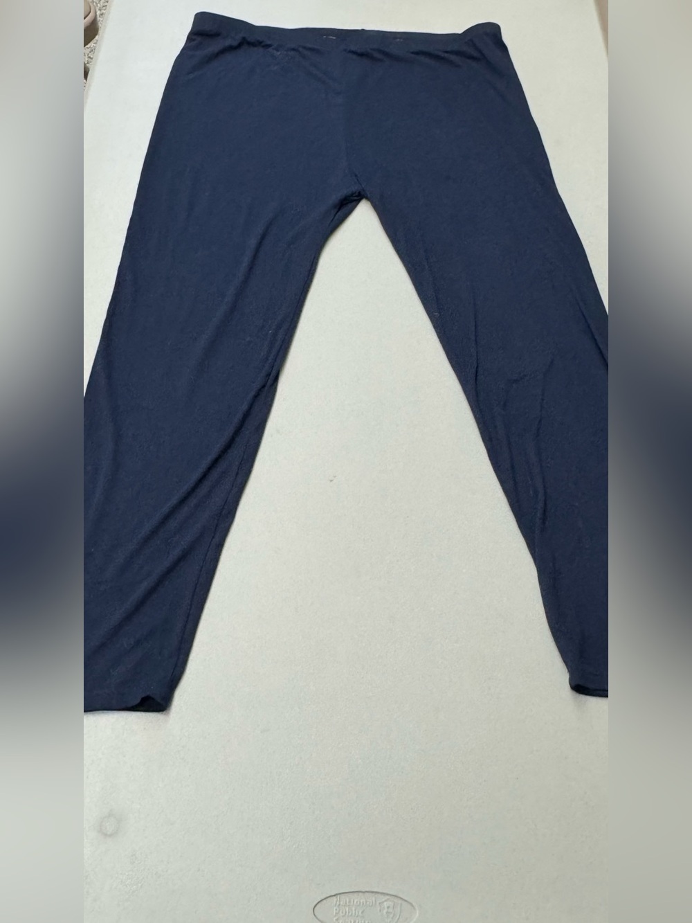 Navy Blue Women's Leggings comfy plus size stretchy pants 4XL Elastic waistband